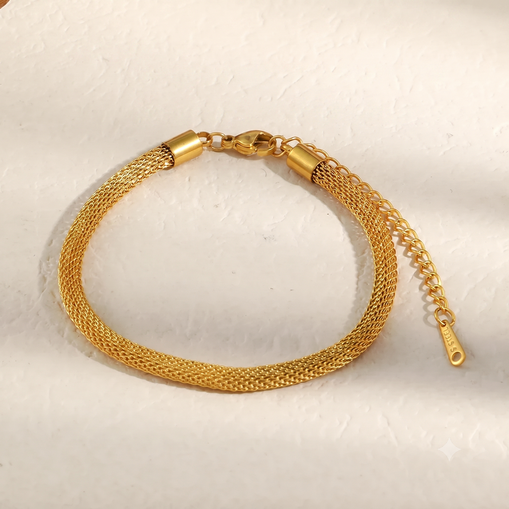 Daily Mesh Armband – Detailaufnahme Mesh-Geflecht
